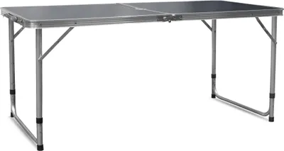 Obrázok produktu pre Aga Skladací kempingový stolík 120x60x54/60/70 cm Sivý