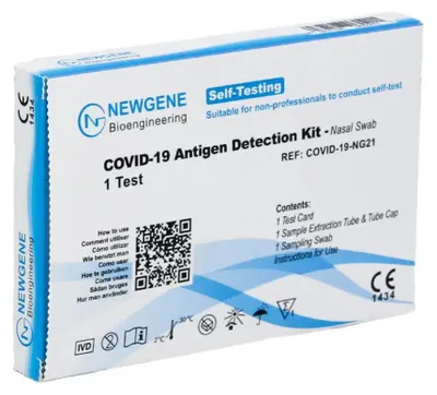 Produktbild von Newgene COVID-19  Antigen Schnell-Selbsttest (Laientest) 10 Stück MHD 05/25 | ID: 2099 | GRATIS parahealth Tests (5 Stück, MHD 12/25)