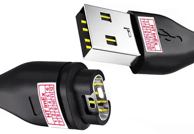 Produktbild von USB 2.0 Kabel für Garmin Fenix 5X Plus Fenix 6X Pro Solar Ladekabel 1A schwarz