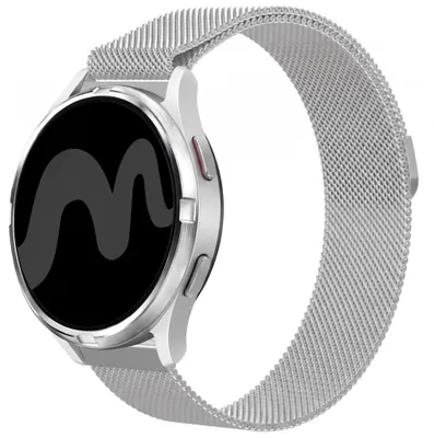 Productafbeelding van imoshion Milanees magnetisch bandje - Universeel 24 mm aansluiting - Zilver, AI-gegenereerde afbeelding