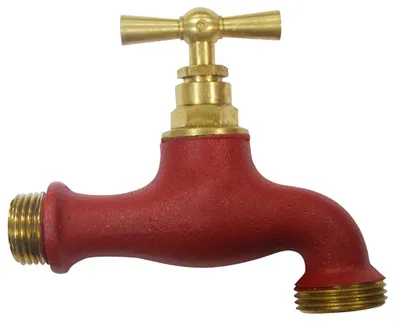 Image de Robinet d’arrosage Boutté bicolore tuile - entrée mâle 15 x 21 et sortie mâle 20 x 27