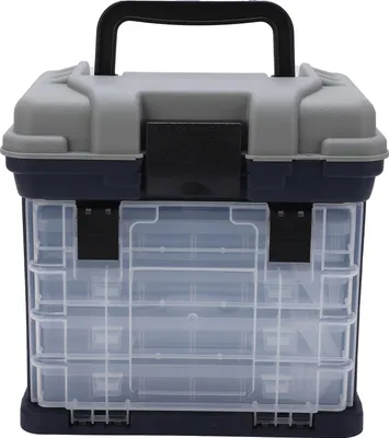 Image de Boîte de pêche utilitaire portable à 4 couches Poignée en plastique Mallette de pêche à la carpe Outils