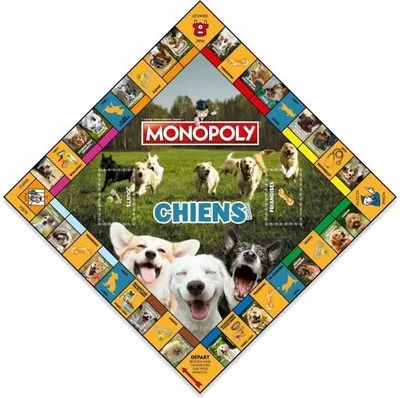Produktbild von Spiel von Mesa Winning Moves Monopoly Chiens