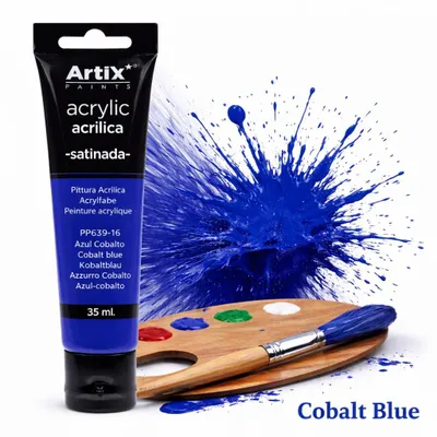 Produktbild von Acrylfarbe COBALT BLUE Artix PP639-16, 35ml