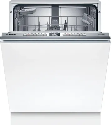 Produktbild von Bosch SBV4EB806E, Voll integriert, Standardgröße (60 cm), Edelstahl, Tasten, 2 Korb/Körbe, Unterkorb, Oberkorb