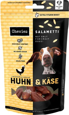 Produktbild von Chewies® SALAMETTI Huhn mit Käse 200g