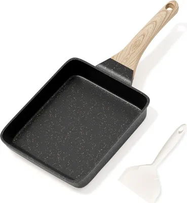Obrázok produktu pre RIOVARM Indukčná nepriľnavá granitová panvica Tamagoyaki, malá panvica, panvica na vajcia