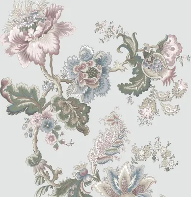 Produktbild von Fototapete 711844 Tapete Blumen Floral 200 x 300 cm Rasch Sophia Grau Braun