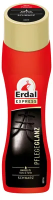 Produktbild von Erdal Pflegeglanz schwarz, Schuhpolitur für sofortigen Glanz, mit Mandelöl, 1er