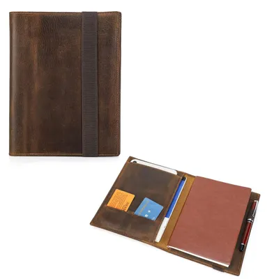 Produktbild von Lederne Notebook-Hülle für A5 und iPad Mini