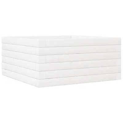 Immagine prodotto di vidaXL Fioriera bianca 50x50x23 cm in legno di pino massiccio
