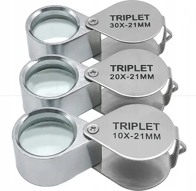 Image de Loupes Set de 3 pièces 10x 20x 30x METAL