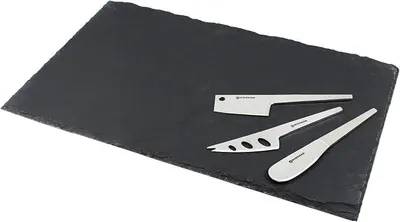 Imagen del producto de Silecomplaza, juego de 4 tablas rectangulares de pizarra