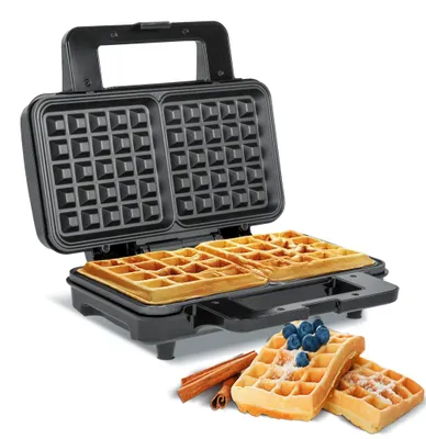 Produktbild von Teesa TSA3225 2 Waffeleisen, belgische Waffeln, schwarz