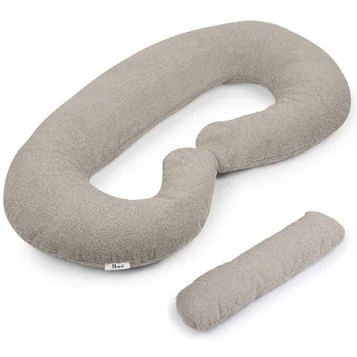 Image de Coussin de grossesse Flumi type C effet mouton – gris