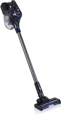 A cordless vacuum cleaner is shown against a white background.