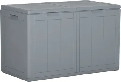 Immagine prodotto di Baule da Giardino 180 L Grigio Aspetto legno in PP