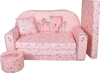 Produktbild von Kindersofa zum Aufklappen 2-Sitzer W319_04 Bärchen FORTISLINE