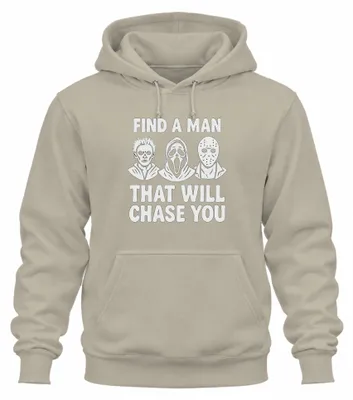 Obrázek produktu pro Najít muže, který tě bude pronásledovat Hororová maska Jason Ghostface Uni mikina s kapucí Kapuzenpullover, Natur, S
