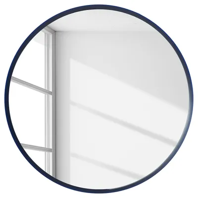 Produktbild von home24 Badspiegel - Rund - Schwarz - 60 cm