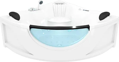 Produktbild von Whirlpool Vollausstattung Pool Badewanne Eckwanne Wanne W25 150x150cm passive Schlauch-Reinigung