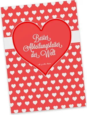 Produktbild von Mr. & Mrs. Panda Postkarte Abteilungsleiter - Geschenk, Abschiedsgeschenk, Büro, Ansichtskarte, Ruhestand, Postkarten, Arbeit, bildkarte, Abschied, Grußkarte