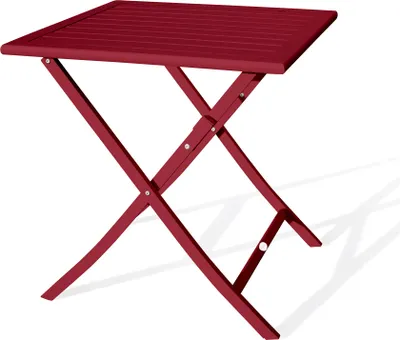 Image de Table de jardin carrée pliante en aluminium