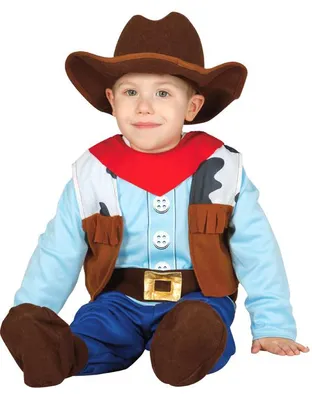 Produktbild von Baby Cowboy Kostüm mit Hut und Weste, Gr. 86-104, Größe:98/104
