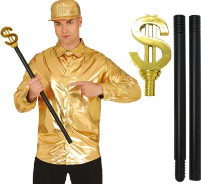 Produktbild von Chick Pimp Stick DOLLAR Rapper Macho 80er Jahre Rich Man Gangster Pimp 76cm