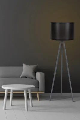 Produktbild von Opviq, 112- 112PRL, Schwarz,Grau, Stehlampen, MDF -Körper