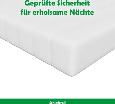 Produktbild von Matratze aus Schaumstoff 180x200 Wellness-Schaum - Kaltschaummatratze mit waschbarem Bezug - in Europa hergestellt