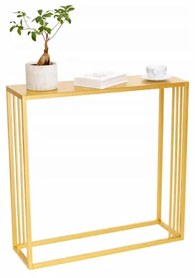 Produktbild von Anwicar Schmaler Konsolentisch Flurtisch Gold 80x20,5x10 cm