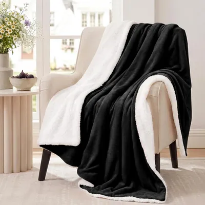 Obrázek produktu pro Plyšová deka Sherpa, silná, 130 x 150 cm, vhodná na pohovku i do postele