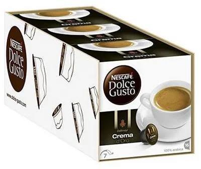 Image de Nescafé Dolce Gusto Dallmayr Crema d Oro 16 capsules, paquet de 3