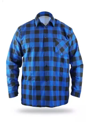 Produktbild von Flanellhemd blau Größe XL, 100% Baumwolle