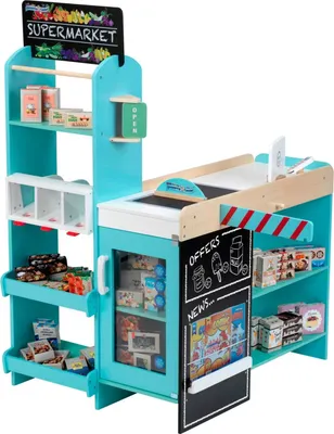 Produktbild von Theo Klein 9391 Supermarket, drewno (MDF)