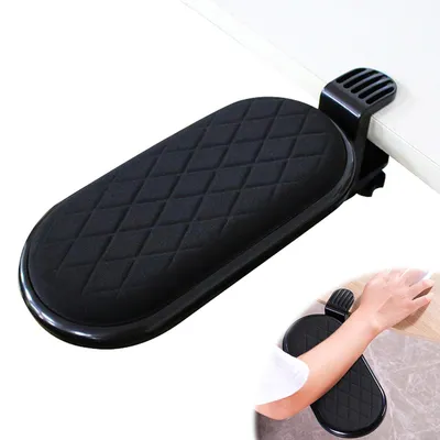 Imagen del producto de TRANKIELO® - Soporte ajustable para reposabrazos de escritorio - Reposamuñecas ergonómico para ordenador - Diseño duradero en color