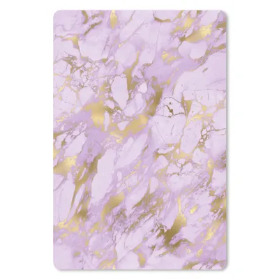 Produktbild von MuchoWow® Mauspad Mousepad Marmor - Gold - Lila 18x27 cm - Mousepads - Maus Mat - Pad - Mausunterlage