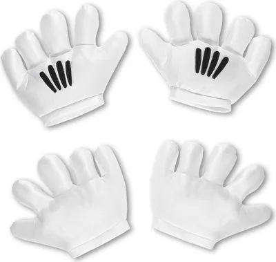 Image de Gants blancs de dessin animé - Gants rembourrés
