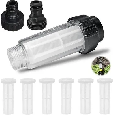Obrázek produktu pro 7dílný vodní filtr, filtr pro vysokotlaké čističe, vhodný pro vodní filtry Karcher K2 – K7