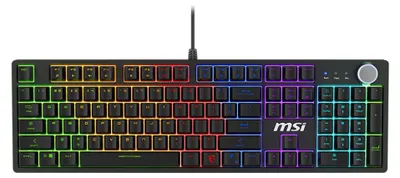 Produktbild von MSI FORGE GK320 RED Tastatur Gaming USB QWERTY Englisch Schwarz