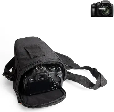 Produktbild von K-S-Trade Kameratasche Fototasche Schultertasche Umhängetasche kompatibel mit Panasonic Lumix DC-FZ82 Colt  für Systemkameras Schutzhülle bag