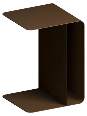 Productafbeelding van 2-in-1 bijzettafel COSMO, gemaakt van hoogwaardig metaal | Hot Choc | Metaalconstructie