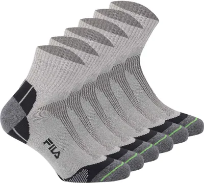Produktbild von FILA Unisex Socken, 6 Paar - Quarter Multisport, Kurzsocken Grau 39-42