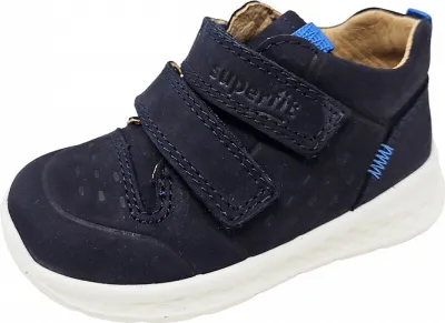 Image de Superfit Klett BREEZE, cuir rugueux, bleu, enfants