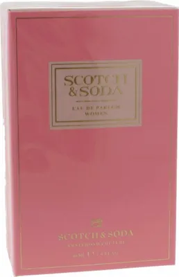 A pink box of Scotch & Soda Women Eau de Parfum.
