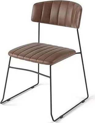 Image de Mundo – Chaise empilable, similicuir, lot de 4
