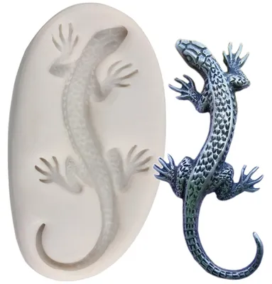 Hagedis Silikonform – Gecko Fondantform für Kuchen
