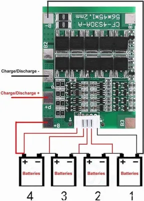 Produktbild von 12V 30A Lithium-Akkubatterie mit BMS und PCB Schutzdrahtbalancierung