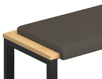 Image de vidaXL Coussin de banquette en similicuir, gris, profondeur 35 cm